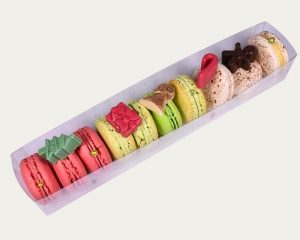 Коледни френски макарони